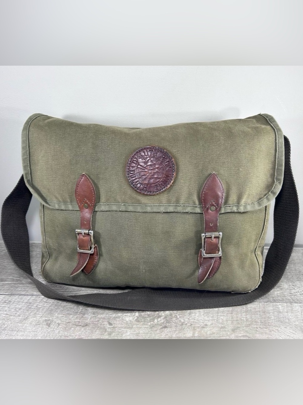 Duluth Pack Standard Laptop Book Shoulder Everyday Going-Out Canvas Green Bag
